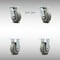 Service Caster 5 Inch SS Thermoplastic Caster Set with Roller Bearing 2 Swivel Lock 2 Rigid SCC SCC-SS30S520-TPRRF-BSL-2-R-2 - alternate 1